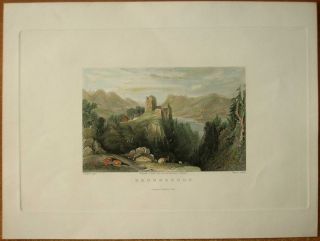 1836 Allom print BRUNNENBURG, MERAN / MERANO, SOUTH TIROL, ITALY (#7)