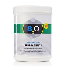S2O Easy Laundry Detergent Sheets 100 Count   Jasmine Scent