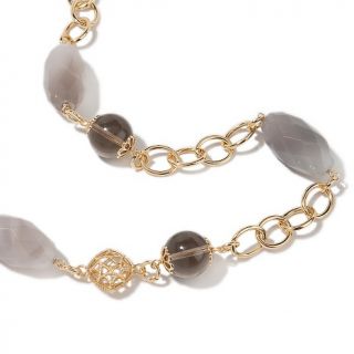Bellezza Jewelry Collection Rosaria Gray and Brown Quartz Yellow