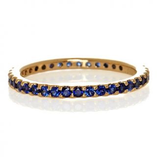 Jean Dousset Absolute Round Created Sapphire Eternity Ring