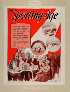 1927 Ad Silent Film Sporting Age Columbia Pictures Original
