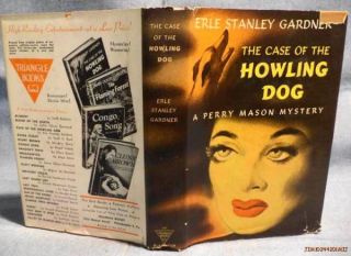 Erle Stanley Gardner Case of The Howling Dog D A Cooks A GOOSE HB DJ