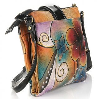 Sharif Handpainted Leather Wallet On A String