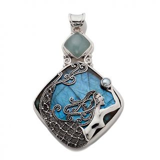 211 132 sajen labradorite and multigem mermaid pendant rating 1 $ 319