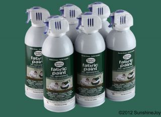 Upholstery Fabric Spray Paint 6 Pack Hunter Green Auto