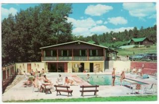 Estes Park Co Steads Ranch and Swimming Pool Postcard