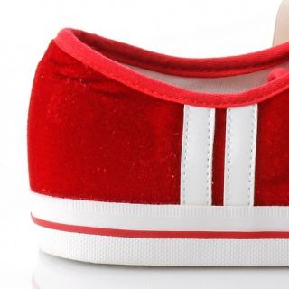 Athletic Shoes twiggy LONDON Velvet Sneaker with Stripes