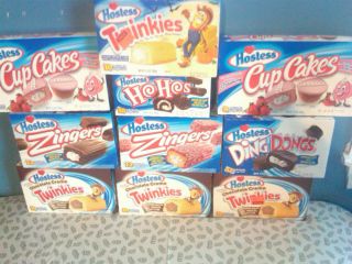HUGE LOT Hostess Cakes Twinkies HoHos Ding Dongs Cupcakes SOLD OUT 10