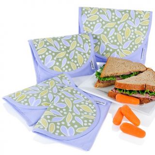 ReUsies Set of 4 Reusable Snack and Sandwich Bags