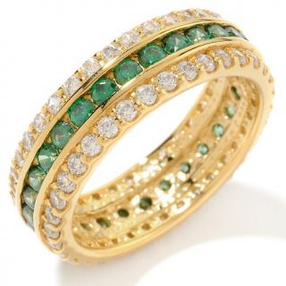 Jewelry Rings Anniversary Eternity Band Absolute™ and Emerald