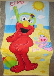 New Licensed Elmo Lola Cotton Large Bath Beach Pool Gift Towel Sesame