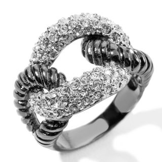 140 142 r j graziano r j graziano pave knot rope design ring note