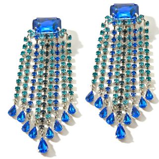 131 904 dj by dannijo crystal and stone multi row drop earrings rating