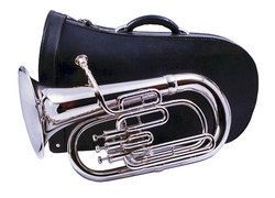 Brand New Silver 3 Valve Euphonium w Mouthpiece and Hardcase