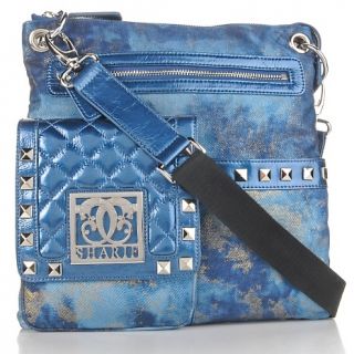 Handbags and Luggage Crossbodys Sharif Studded Denim Messenger