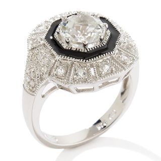Ramona Singer 1.56ct White Topaz and Diamond Sterling Silver Ring at