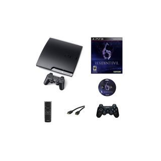 Sony PS3 160GB Resident Evil 6 with Gel Tabz Bundle with 2 Controllers