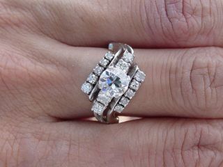 Estate Vintage Antique Jabel European Diamond Ring 18K
