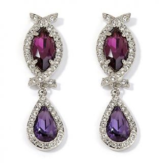 171 353 universal vault amethyst color stone and crystal silvertone