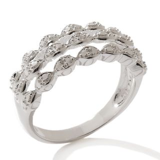 167 324 sterling silver diamond accent 3 row marquise band ring rating