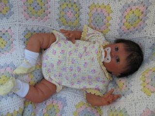 Reborn Realistic Lifelike Ethnic Native American Baby Girl OOAK Doll
