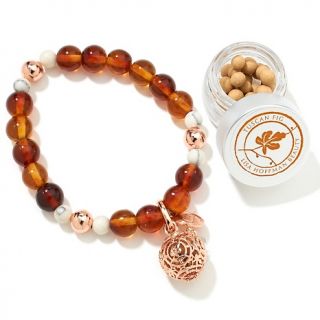 163 376 lisa hoffman beauty tuscan fig scented beaded stretch bracelet