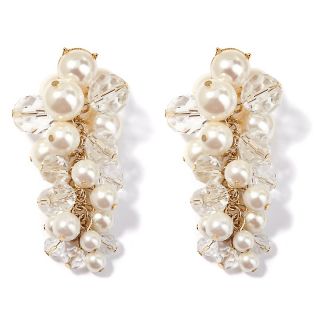 171 273 universal vault simulated pearl and clear bead goldtone