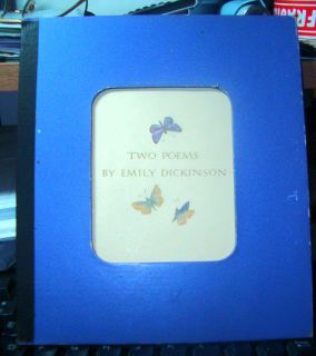 Vintage Book Two Poems by Emily Dickinson