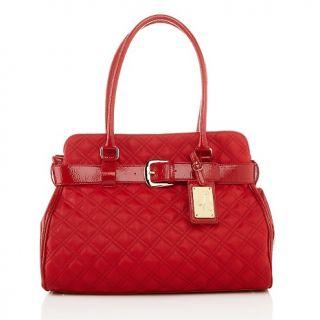 184 180 serena williams quilted satchel with patent detail note