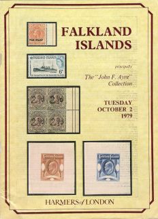 Falkland Islands Auction Catalogue JOHN F AYRE Stamps Covers