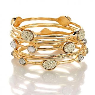 186 074 r j graziano glam rocks set of ten bangle bracelets rating 32