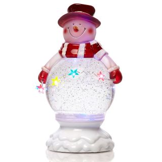 177 589 winter lane winter lane snowman lighted glitter globe rating 3