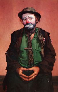 Emmett Kelly as Weary Willie Clown Vintage Postcard