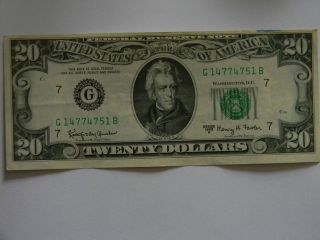  20 00 Federal Reserve G Series Two Way Full House Note