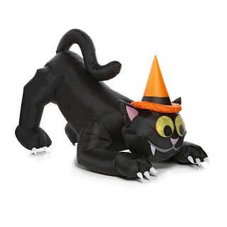 181 405 animated cat with wiggly eyes inflatable yard decoration