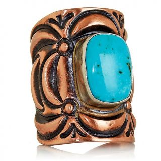 181 127 chaco canyon southwest jewelry rectangular turquoise copper