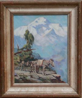 EUSTACE PAUL ZIEGLER LISTED AMERICAN IMPRESSIONIST SIGNED OIL MT
