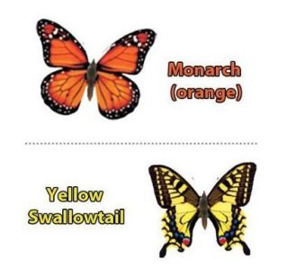 Fascinations Solar Powered Butterfly Power Garden Decor   Yellow or