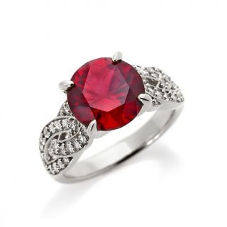 Absolute Daniel K 4.21ct Absolute™ and Created Ruby Round and Pavé