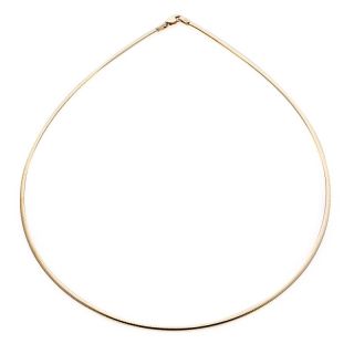 196 402 michael anthony jewelry 10k yellow gold 2mm omega necklace