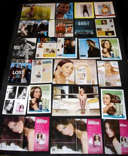  Lost Magazine clippings Set 1 Evangeline Lilly Matthew Fox More