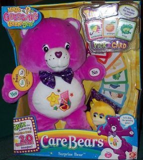 SURPRISE BEAR Magic Guessing Game Special Edition Talking Purple Care