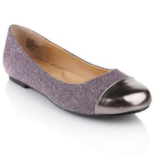 203 861 theme tweed ballet flat with patent toe cap rating 8 $ 29 90 s