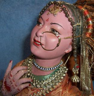 Large 20 Vintage India Women Cloth Doll ~BEAUTIFUL ~WONDERFULLY