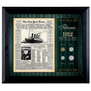 200 195 coin collector 1912 titanic framed commemorative 4 coin set