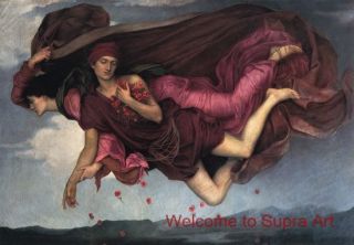 Night and Sleep Evelyn de Morgan Repro Oil Painting
