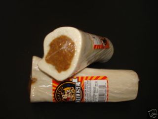 Stuffed White Femur Bones Dog Treats 2 Cheese 2 PB