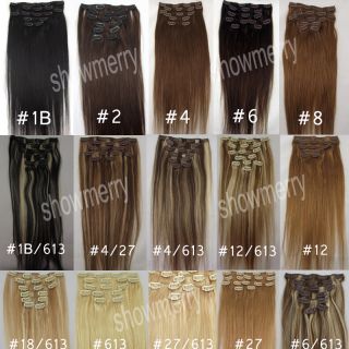 Fashion Remy clip in human hair extensions 70g Any Color& Length Free