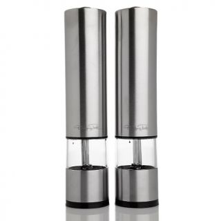 196 233 wolfgang puck 2 pack stainless steel battery powered grinding