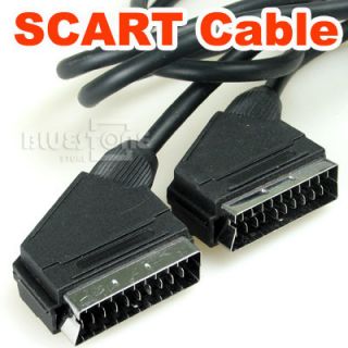 New TV Scart to Scart Extension Cord Cable Connector 1 5M Long